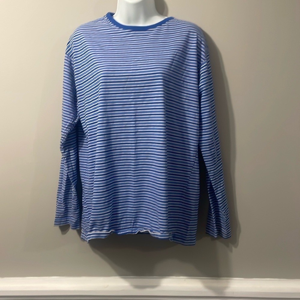 American outpost ,stripes, long sleeve T-shirt, unisex size M, pure cotton
